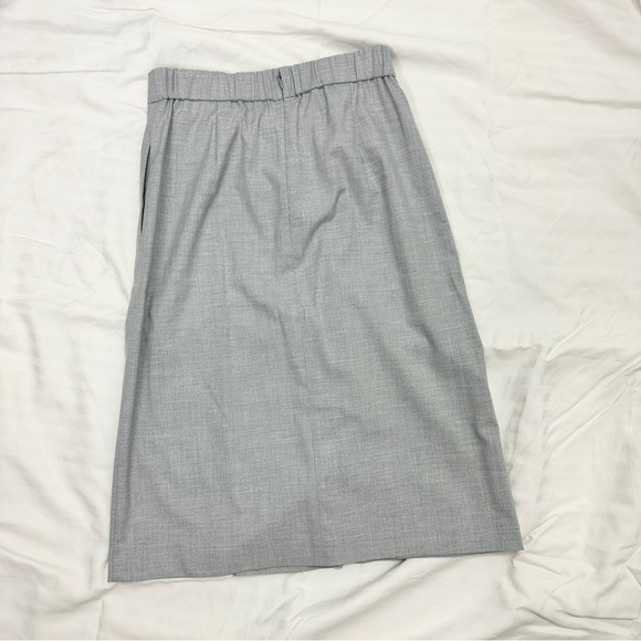 [WOMEN] UNIQLO Pencil Skirt S Grey Blue | Classic Minimalist Style - Picture 5 of 8
